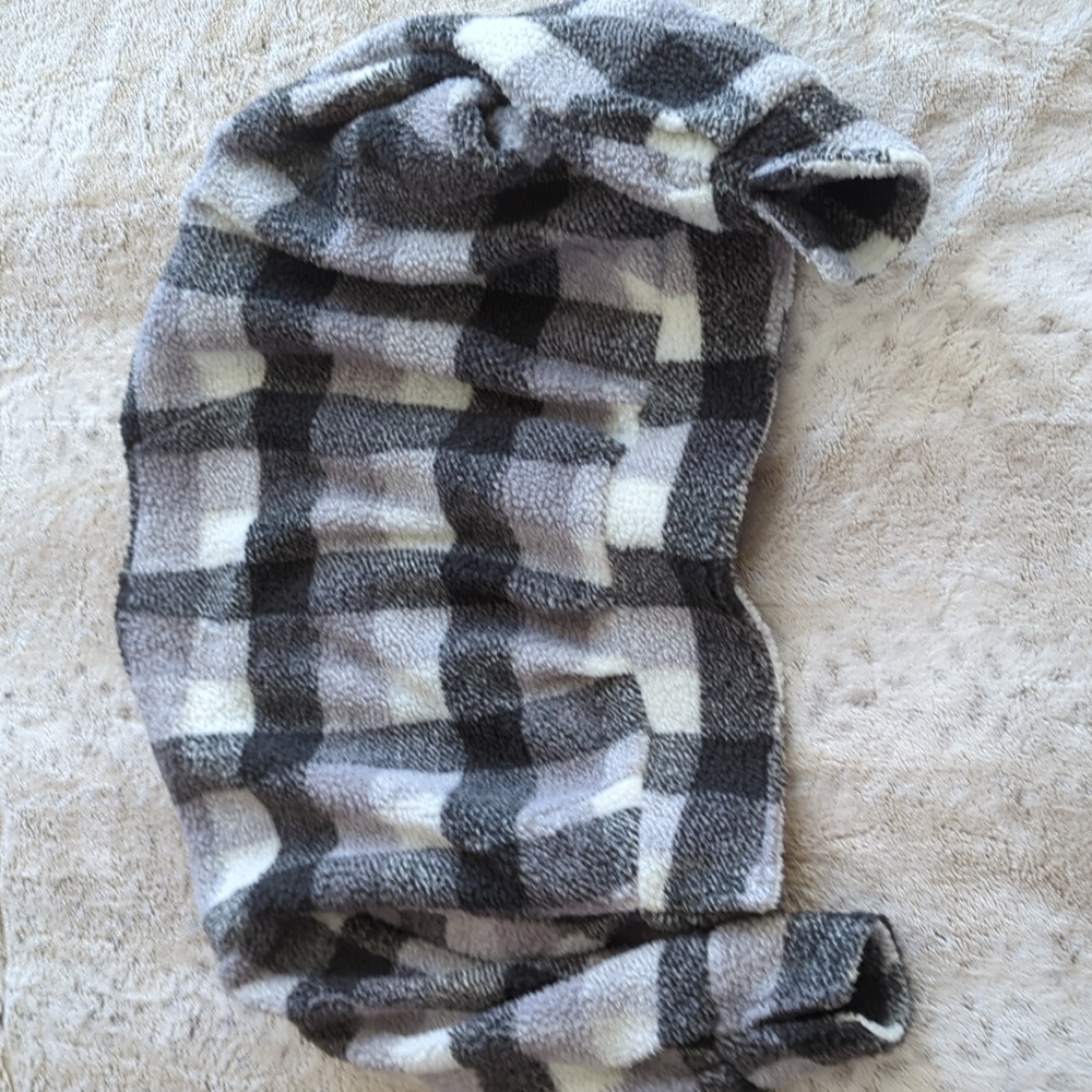 Gimmicks by BKE Black Grey White Sherpa Cropped Open Front Jacket Size M NWT - Picture 8 of 8